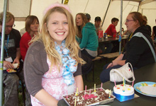 josie and her birthday cake!