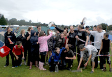 calling a truce after water fight